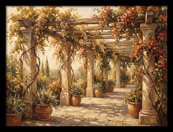 Mediterranean Garden Pergola
