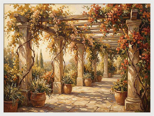 Mediterranean Garden Pergola
