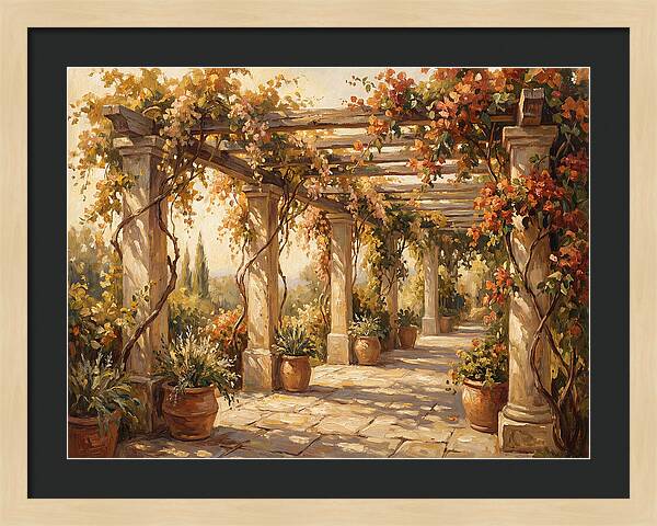 Mediterranean Garden Pergola