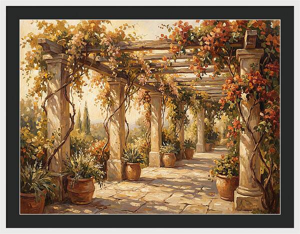 Mediterranean Garden Pergola