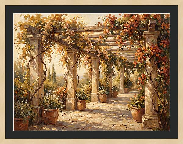Mediterranean Garden Pergola