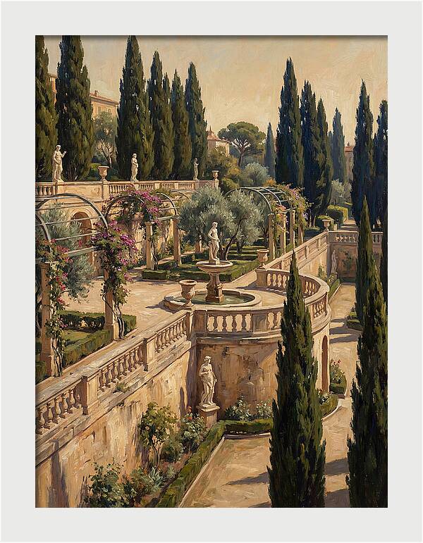 Mediterranean Garden Serenity
