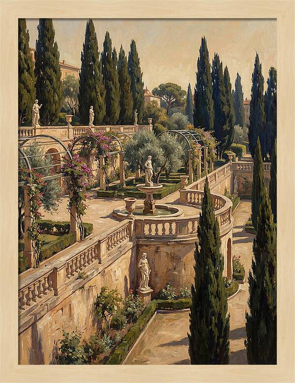 Mediterranean Garden Serenity