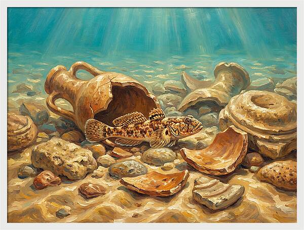 Mediterranean Goby Among Ruins