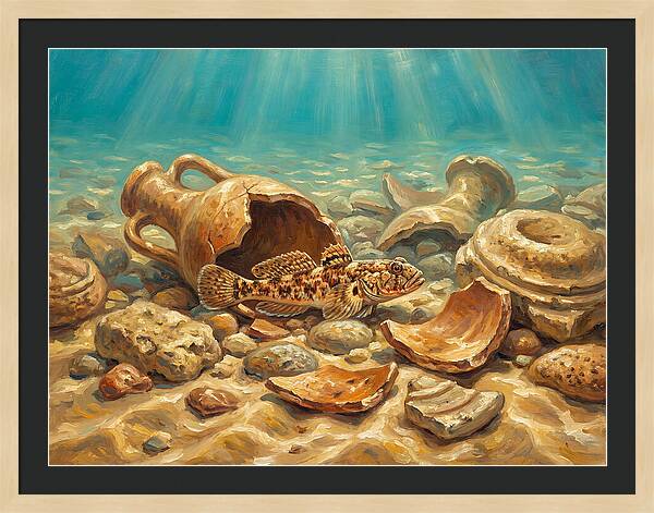 Mediterranean Goby Among Ruins