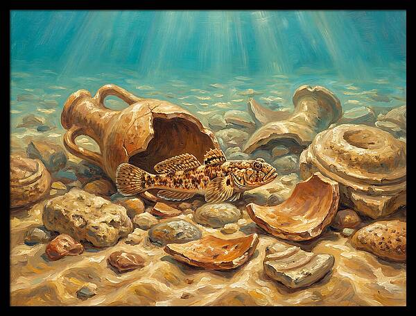 Mediterranean Goby Among Ruins