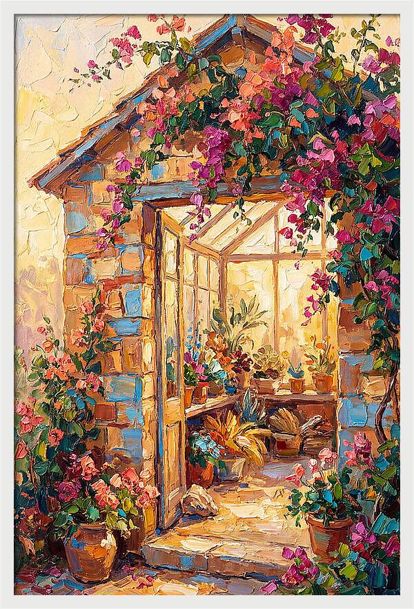 Mediterranean Greenhouse Oasis