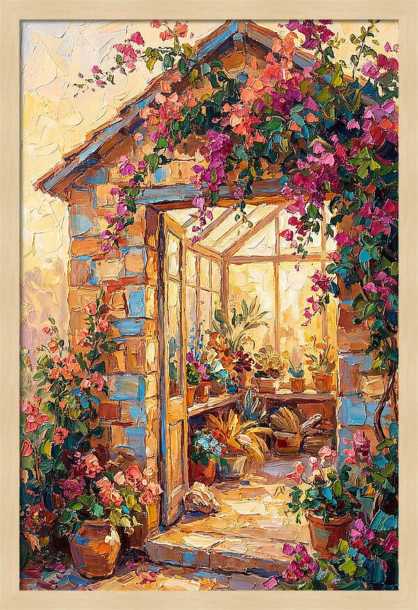 Mediterranean Greenhouse Oasis