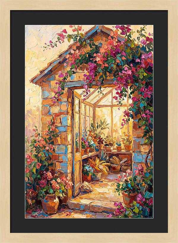 Mediterranean Greenhouse Oasis