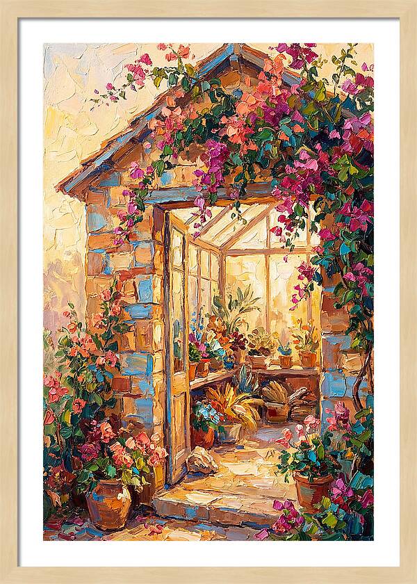Mediterranean Greenhouse Oasis