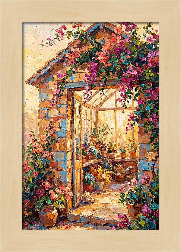 Mediterranean Greenhouse Oasis