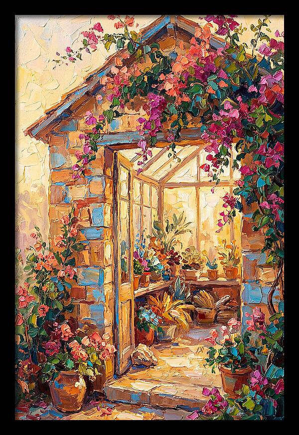 Mediterranean Greenhouse Oasis