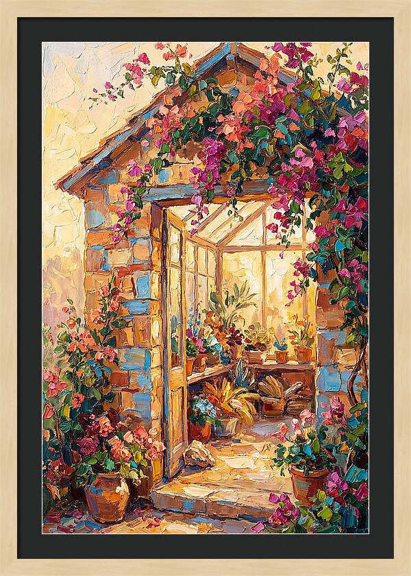 Mediterranean Greenhouse Oasis