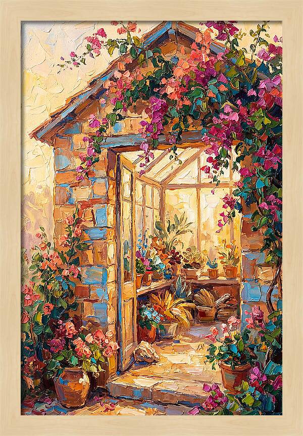 Mediterranean Greenhouse Oasis