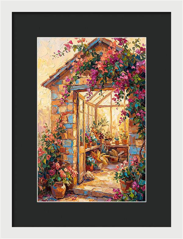 Mediterranean Greenhouse Oasis