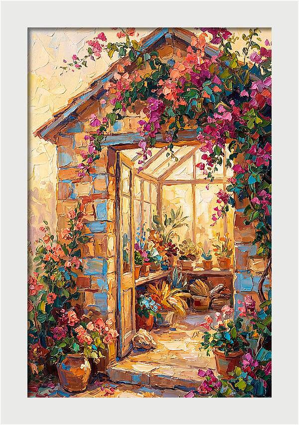 Mediterranean Greenhouse Oasis