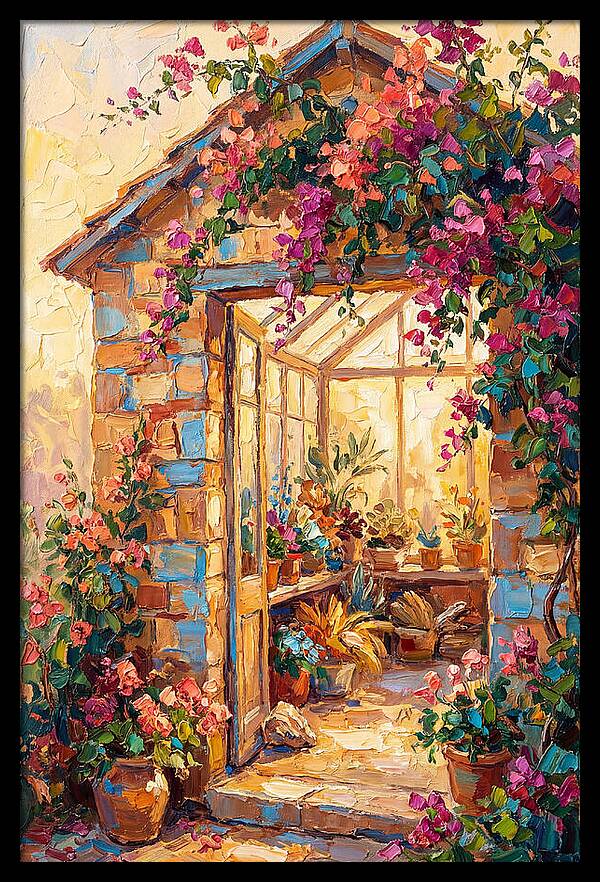 Mediterranean Greenhouse Oasis