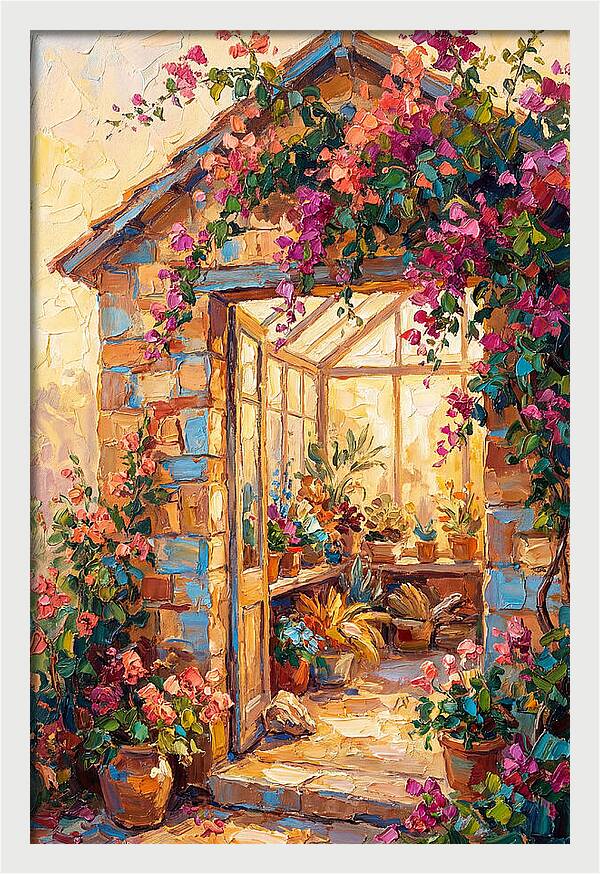 Mediterranean Greenhouse Oasis