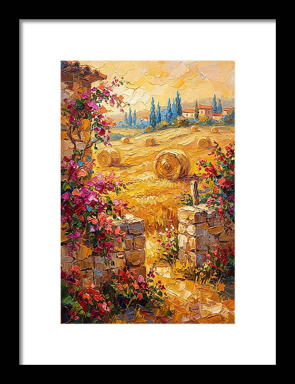 Mediterranean Hayfield Serenity