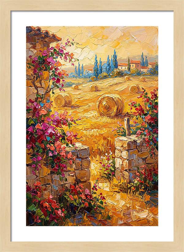 Mediterranean Hayfield Serenity