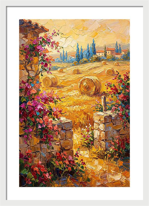 Mediterranean Hayfield Serenity
