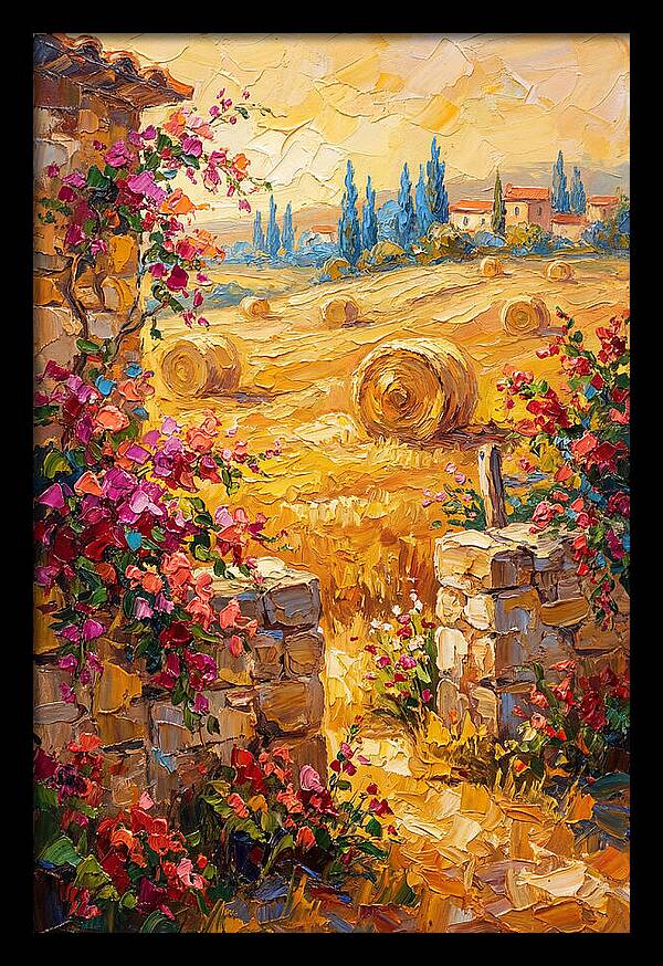 Mediterranean Hayfield Serenity