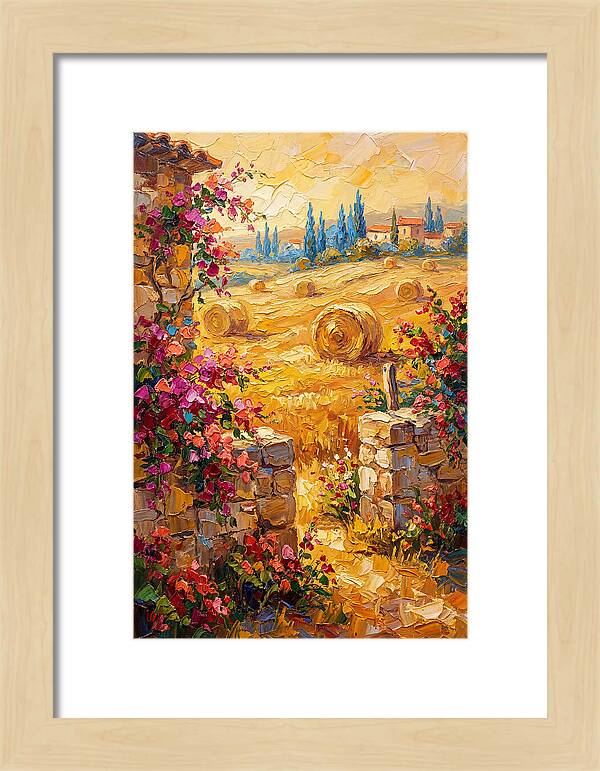 Mediterranean Hayfield Serenity