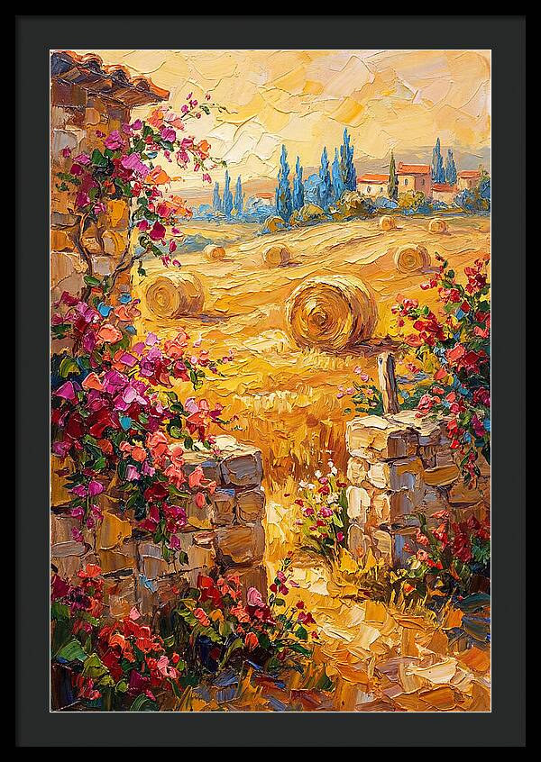 Mediterranean Hayfield Serenity