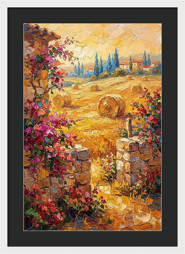 Mediterranean Hayfield Serenity