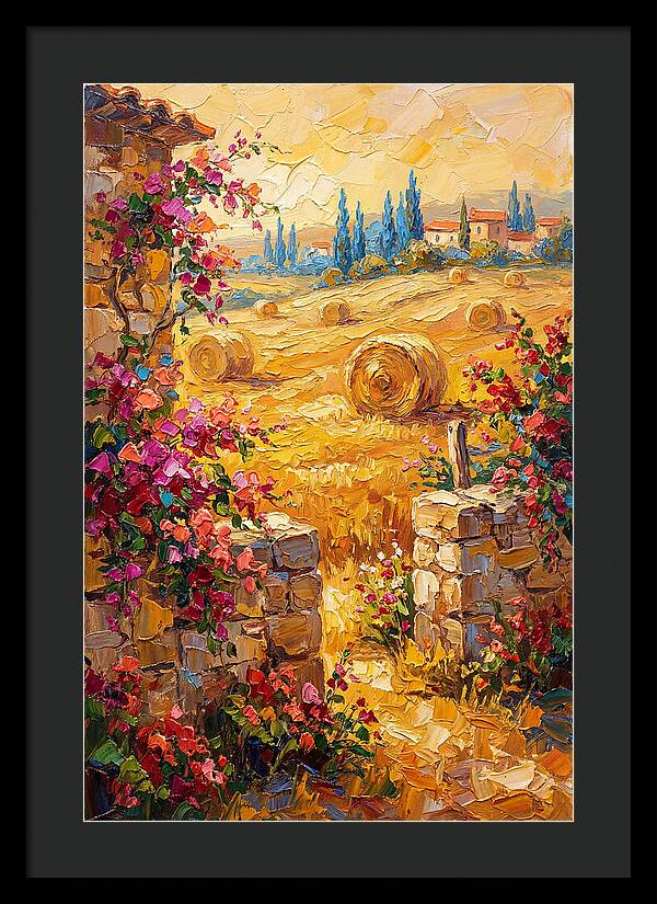 Mediterranean Hayfield Serenity