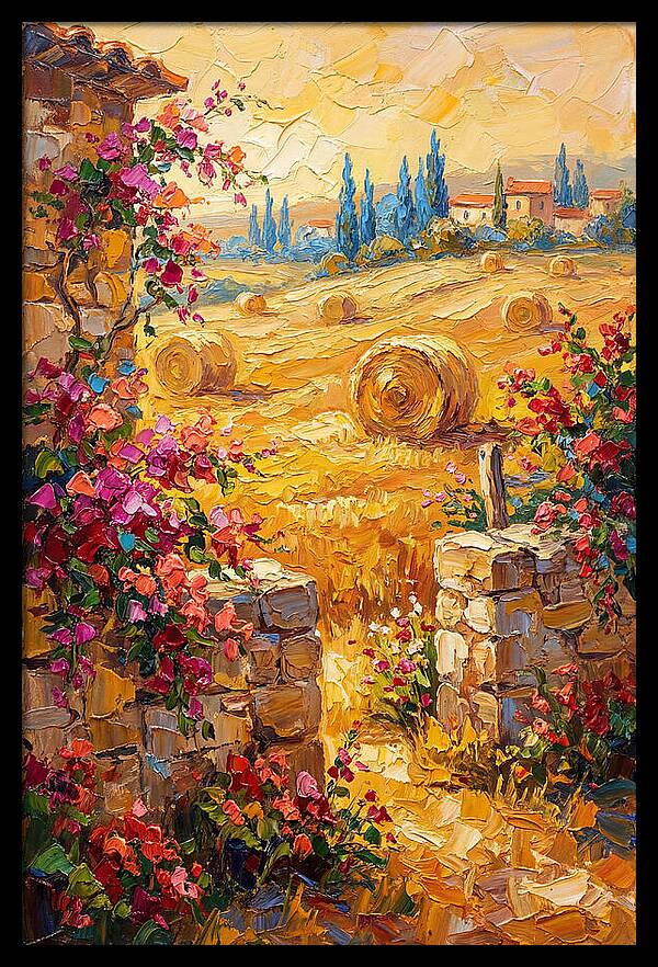 Mediterranean Hayfield Serenity