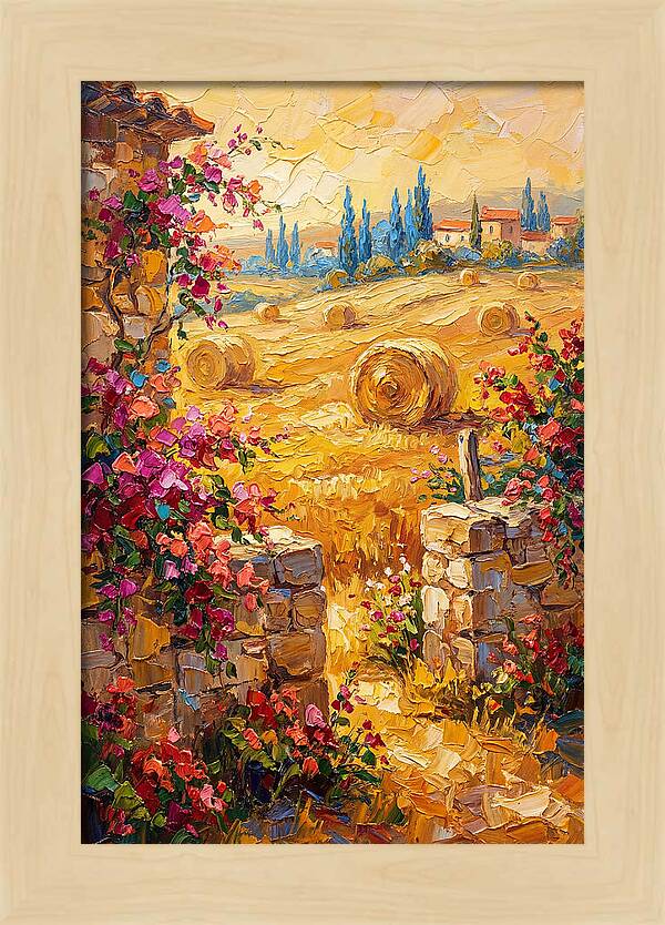 Mediterranean Hayfield Serenity