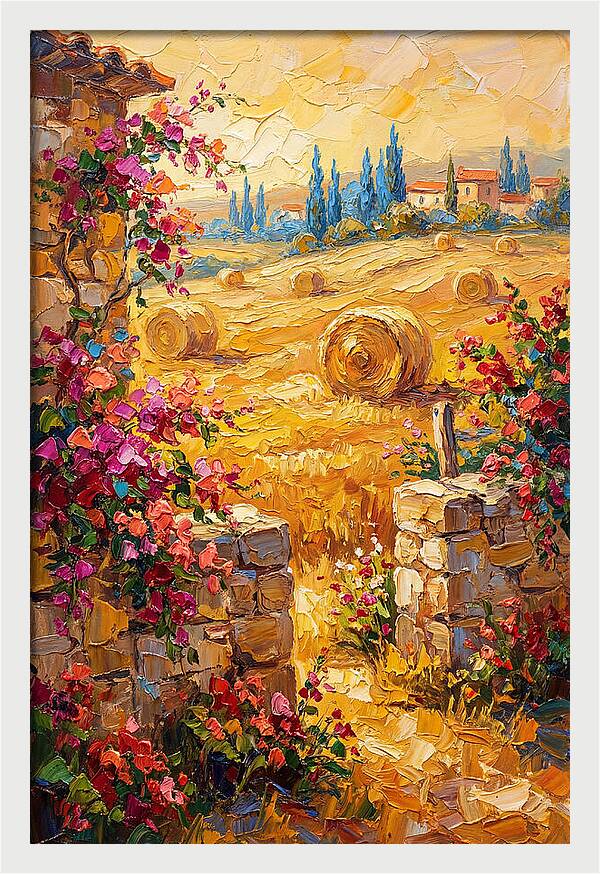 Mediterranean Hayfield Serenity