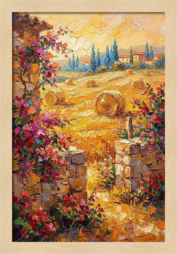 Mediterranean Hayfield Serenity