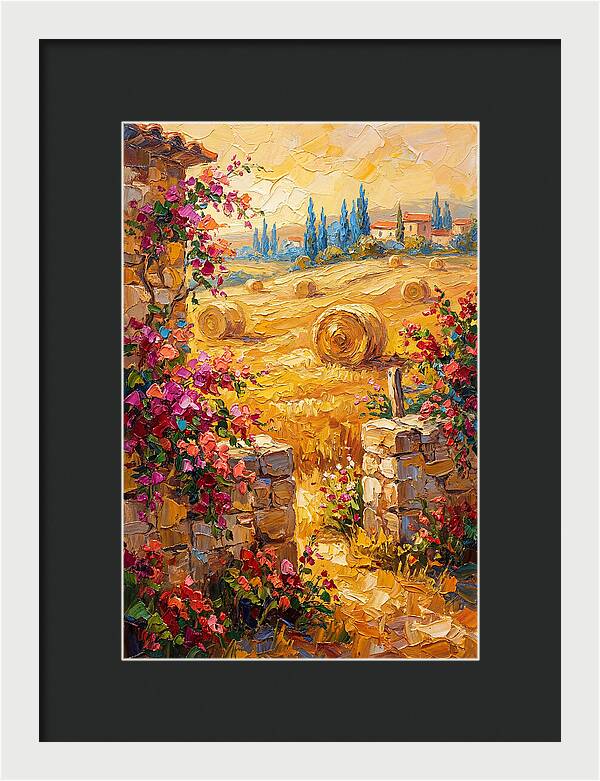 Mediterranean Hayfield Serenity