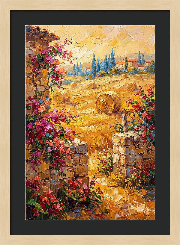 Mediterranean Hayfield Serenity
