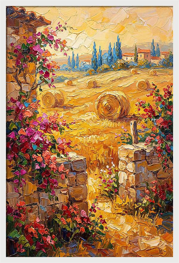 Mediterranean Hayfield Serenity