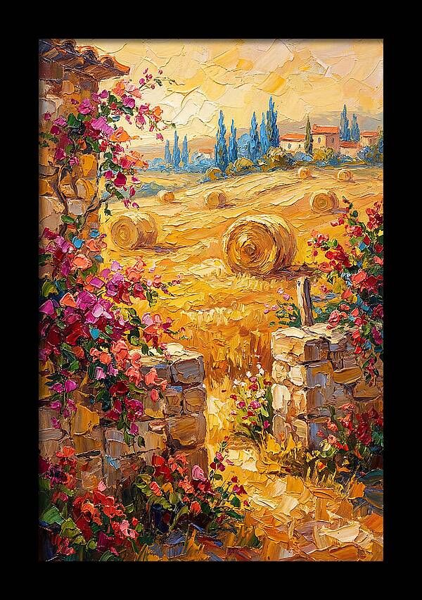 Mediterranean Hayfield Serenity