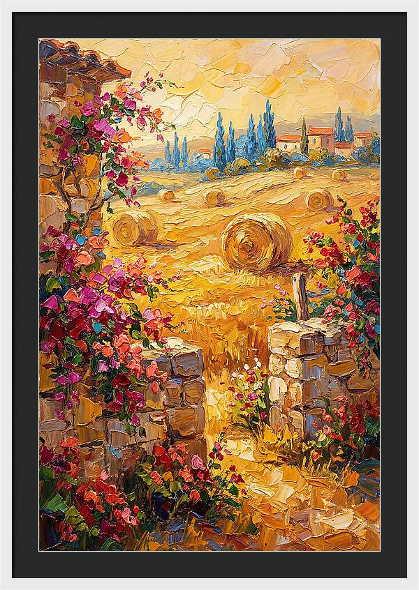 Mediterranean Hayfield Serenity