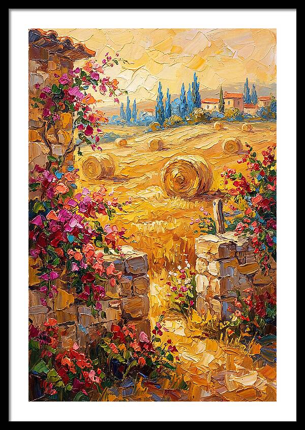 Mediterranean Hayfield Serenity