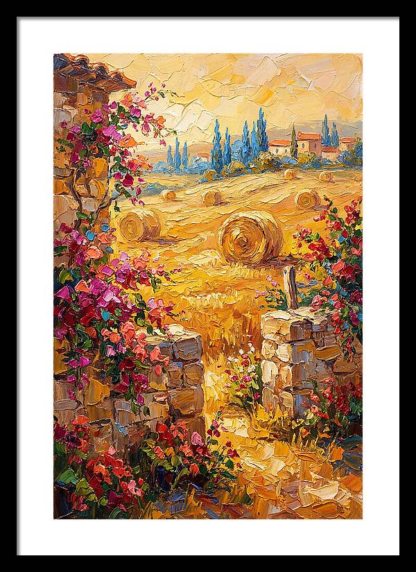 Mediterranean Hayfield Serenity