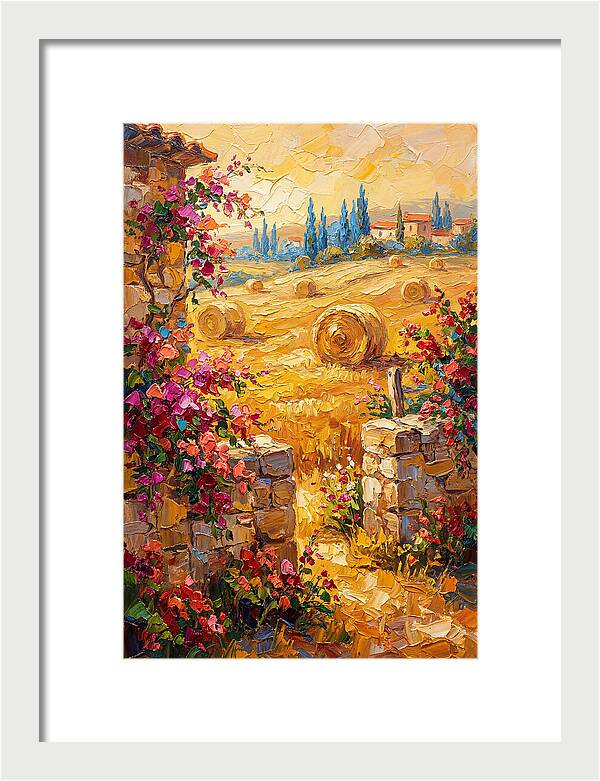 Mediterranean Hayfield Serenity