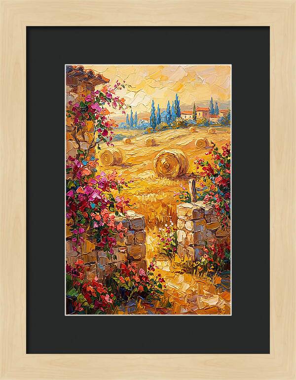 Mediterranean Hayfield Serenity