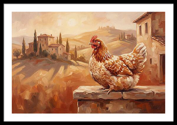 Mediterranean Hen At Dusk