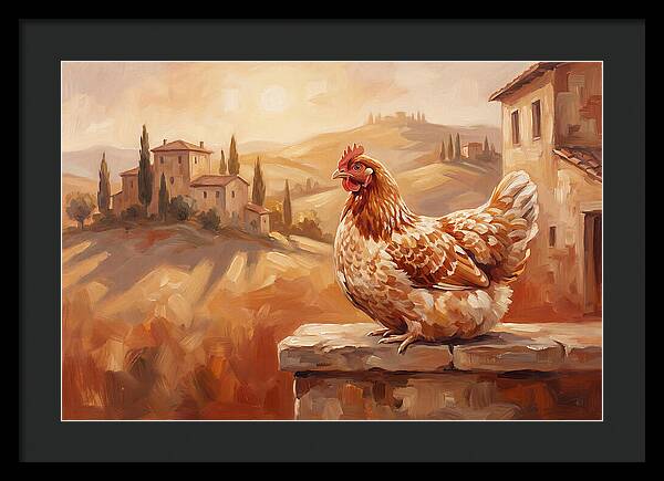 Mediterranean Hen At Dusk