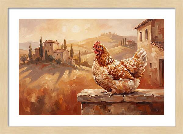 Mediterranean Hen At Dusk