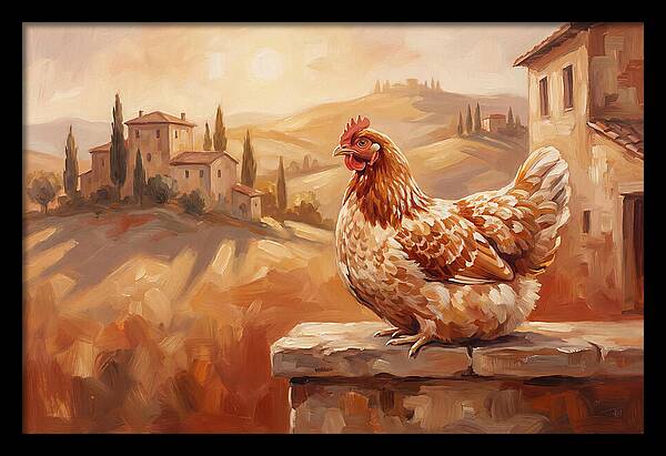 Mediterranean Hen At Dusk