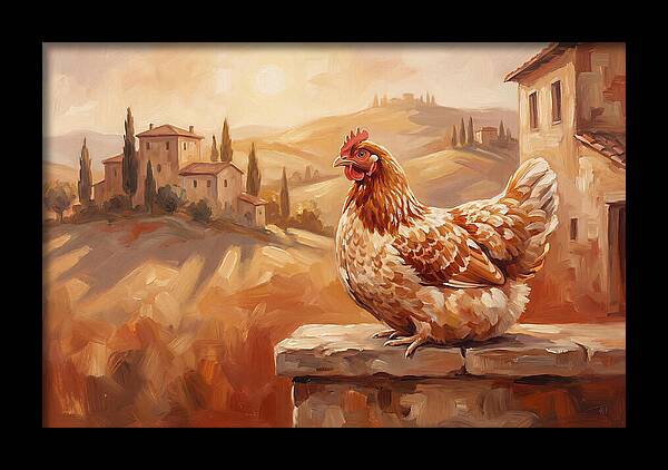 Mediterranean Hen At Dusk