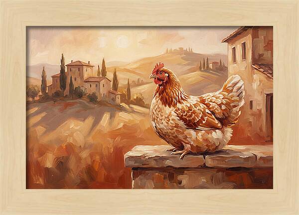 Mediterranean Hen At Dusk