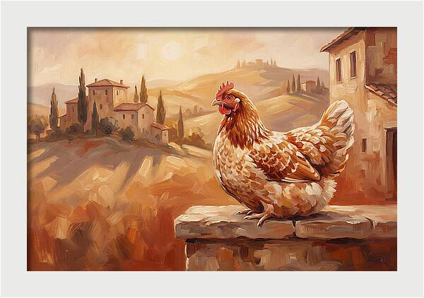 Mediterranean Hen At Dusk